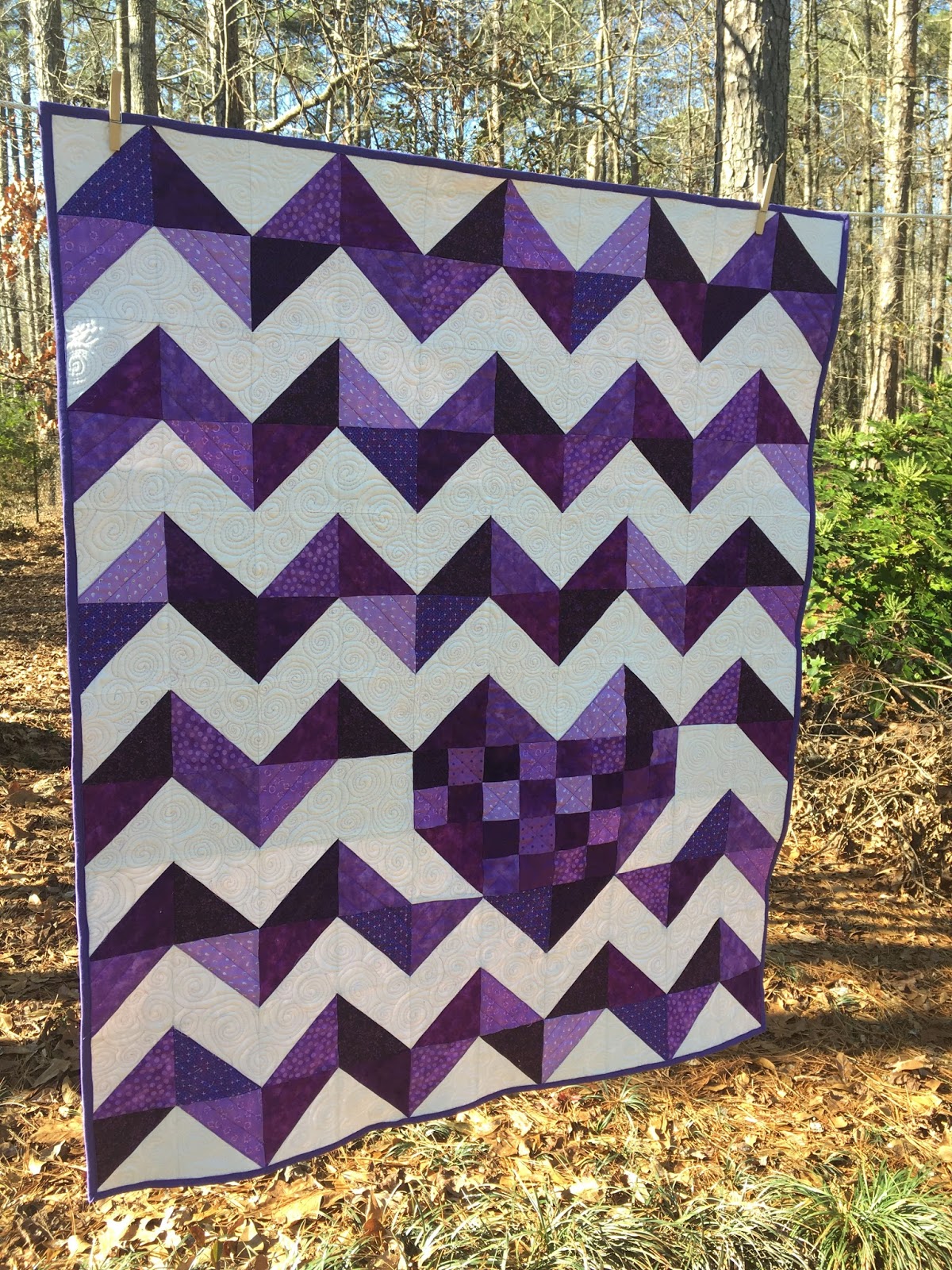 Purple shop baby quilt
